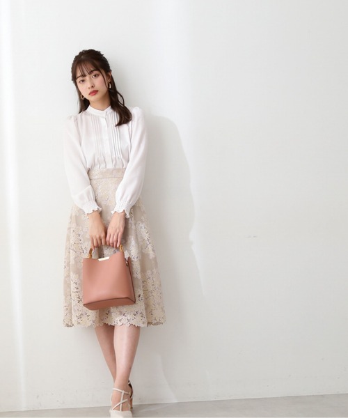 PROPORTION BODY DRESSING（プロポーションボディドレッシング）の「ピンタックブラウス / 1212110200（シャツ/ブラウス・レディース・グレー/ピンク/オフホワイト・MEDIUM/SMALL）」の22枚目の写真