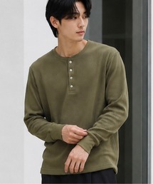 ARCHIVER（アーカイバ）の「【Bl】ヘンリーネックサーマルTシャツ 長袖（Tシャツ/カットソー）」