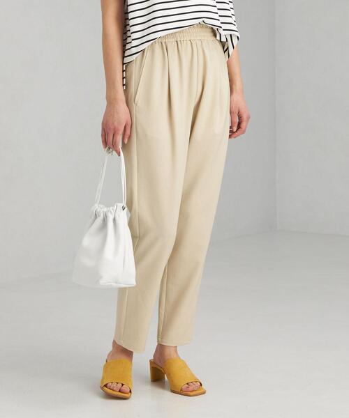 green label relaxing（グリーンレーベルリラクシング）の「オルマイパンツ P/P ツイル テーパード -マシンウォッシャブル・ストレッチ・防シワ・吸水速乾-（その他パンツ・レディース・ターコイズブルー/ピンク/ナチュラル/ブラウン/ブラック/ライム・40/38/34/36/42/44）」の11枚目の写真