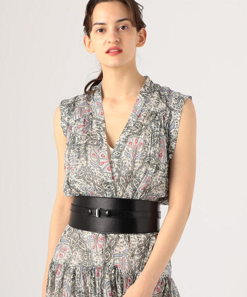 ISABEL MARANT(イザベルマラン)の「ISABEL MARANT KAJY ワイドベルト(ベルト・レディース・ブラック・M)」の4枚目の写真