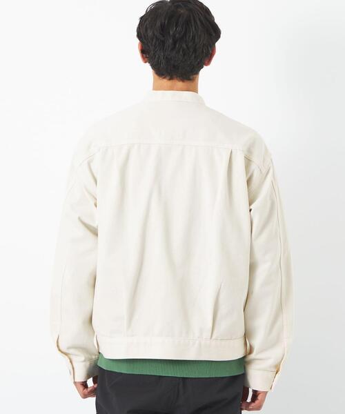 green label relaxing（グリーンレーベルリラクシング）の「オーガニックツイル TYPE-1 オフホワイト ジージャン（デニムジャケット・メンズ・オフホワイト・S/M/L/XL）」の4枚目の写真