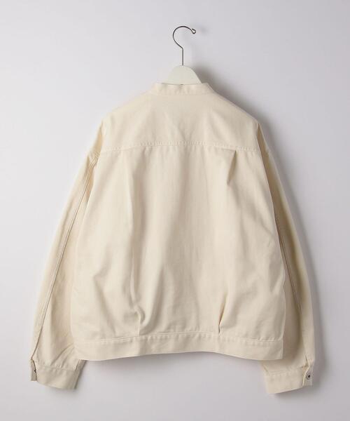 green label relaxing（グリーンレーベルリラクシング）の「オーガニックツイル TYPE-1 オフホワイト ジージャン（デニムジャケット・メンズ・オフホワイト・S/M/L/XL）」の8枚目の写真