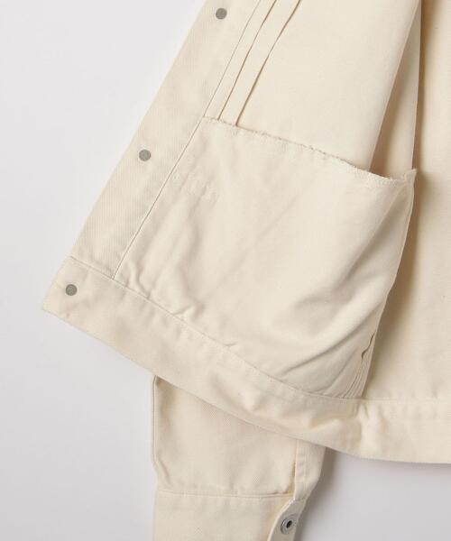 green label relaxing（グリーンレーベルリラクシング）の「オーガニックツイル TYPE-1 オフホワイト ジージャン（デニムジャケット・メンズ・オフホワイト・S/M/L/XL）」の13枚目の写真