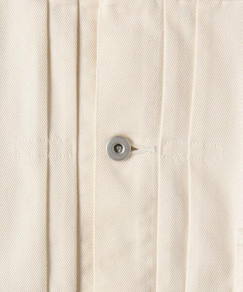 green label relaxing（グリーンレーベルリラクシング）の「オーガニックツイル TYPE-1 オフホワイト ジージャン（デニムジャケット・メンズ・オフホワイト・S/M/L/XL）」の14枚目の写真