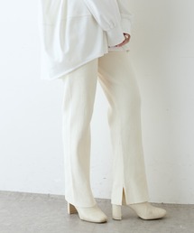 PUAL CE CIN | プレーティングリブパンツ(その他パンツ)