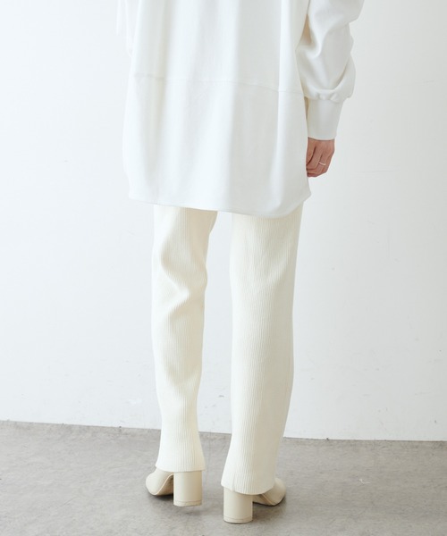 PUAL CE CIN(ピュアルセシン)の「プレーティングリブパンツ(その他パンツ・レディース・ブラック/ベージュ/アイボリー・FREE)」の13枚目の写真