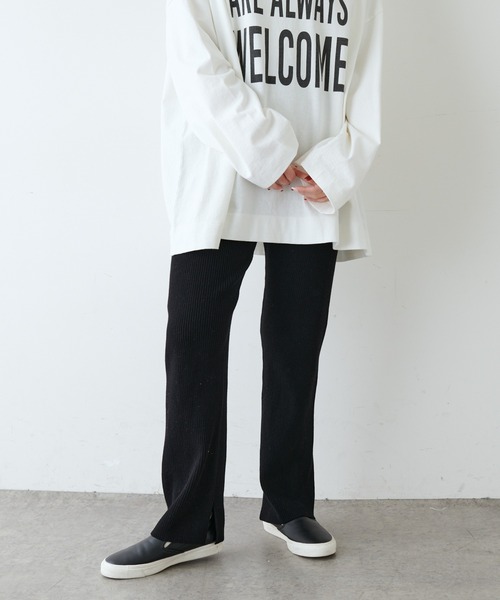 PUAL CE CIN(ピュアルセシン)の「プレーティングリブパンツ(その他パンツ・レディース・ブラック/ベージュ/アイボリー・FREE)」の20枚目の写真