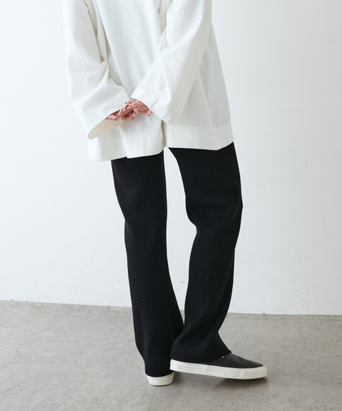 PUAL CE CIN(ピュアルセシン)の「プレーティングリブパンツ(その他パンツ・レディース・ブラック/ベージュ/アイボリー・FREE)」の18枚目の写真