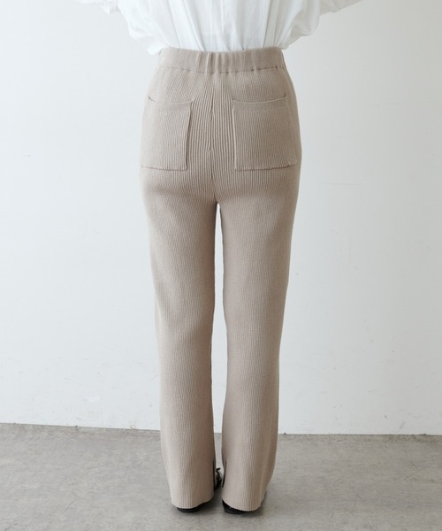 PUAL CE CIN(ピュアルセシン)の「プレーティングリブパンツ(その他パンツ・レディース・ブラック/ベージュ/アイボリー・FREE)」の19枚目の写真