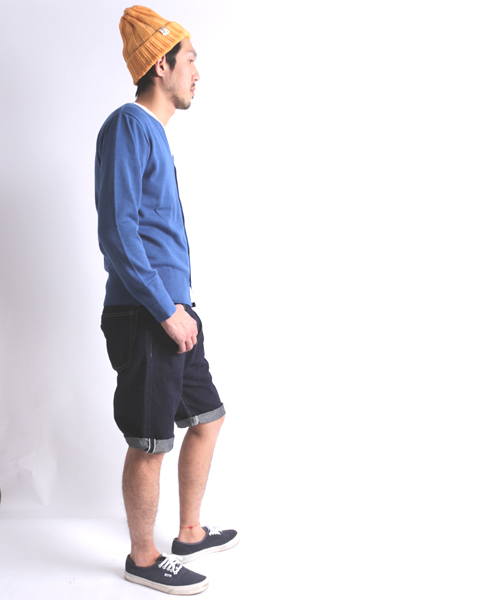 Denime(ドゥニーム)の「【Made in Japan】LINEN MIX 5P DENIM SHORT PANTS /リネンデニムショートパンツ(デニムパンツ・メンズ・インディゴブルー・LARGE/MEDIUM/SMALL)」の6枚目の写真