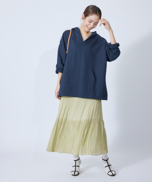 ROPE'（ロペ）の「ワッシャープリーツティアードスカート（スカート・レディース・ラベンダー/ブラック/ミント・36/38）」の22枚目の写真