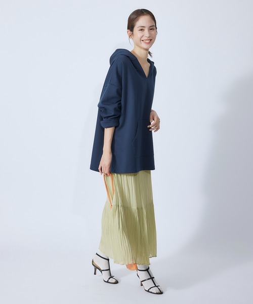 ROPE'（ロペ）の「ワッシャープリーツティアードスカート（スカート・レディース・ラベンダー/ブラック/ミント・36/38）」の21枚目の写真