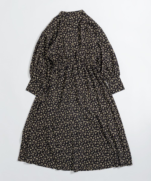 MUHET（ミュエータ）の「フラワーロングワンピース（ワンピース・レディース・ブラック・SMALL/MEDIUM/LARGE）」の3枚目の写真