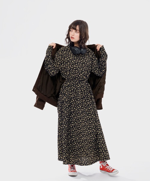 MUHET（ミュエータ）の「フラワーロングワンピース（ワンピース・レディース・ブラック・SMALL/MEDIUM/LARGE）」の20枚目の写真