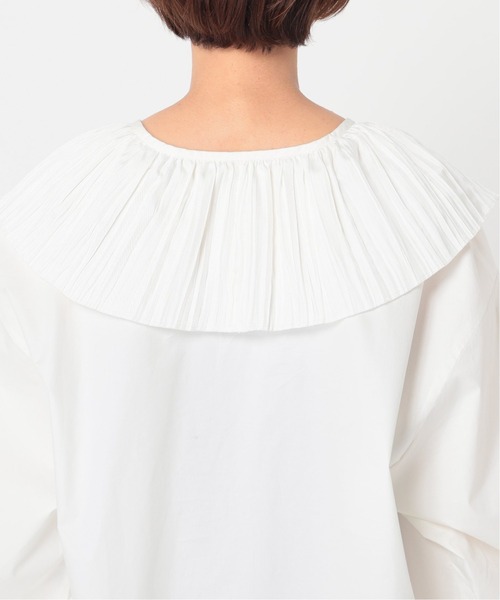 CITYSHOP(シティーショップ)の「PLEATED COLLAR シャツ 2(シャツ/ブラウス・レディース・ホワイト/ブラック・FREE)」の17枚目の写真