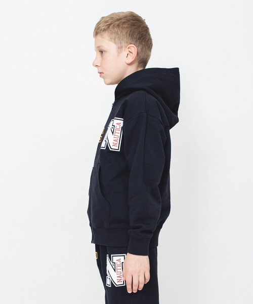 NAUTICA（ノーティカ）の「【NAUTICA/ノーティカ】ミニ裏毛パーカー（パーカー・キッズ・杢グレー/ネイビー・120/140/150/130）」の7枚目の写真