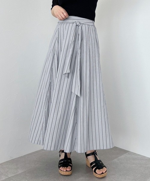 mysty woman（ミスティウーマン）の「ストライプフレアスカート 276606