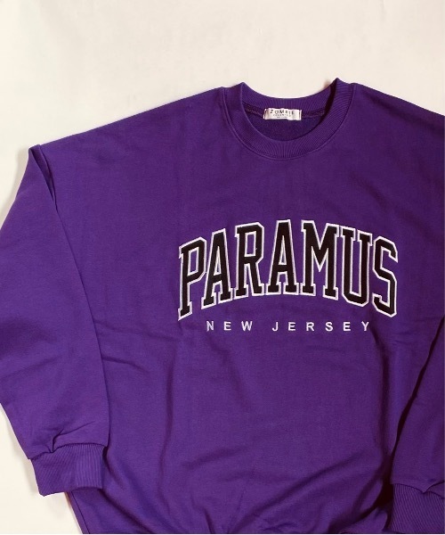 ONE DAY KMC (ワンデイケーエムシー)の「ZOMBIE PARAMUS KOREA COLLEGE LOGO CREW NECK SWEAT SHIRTS / パラマス カレッジロゴ クルーネック スウェットシャツ No.01(スウェット・メンズ・ホワイト/ブラック/パープル/グレー/ブルー/グリーン・FREE)」の6枚目の写真