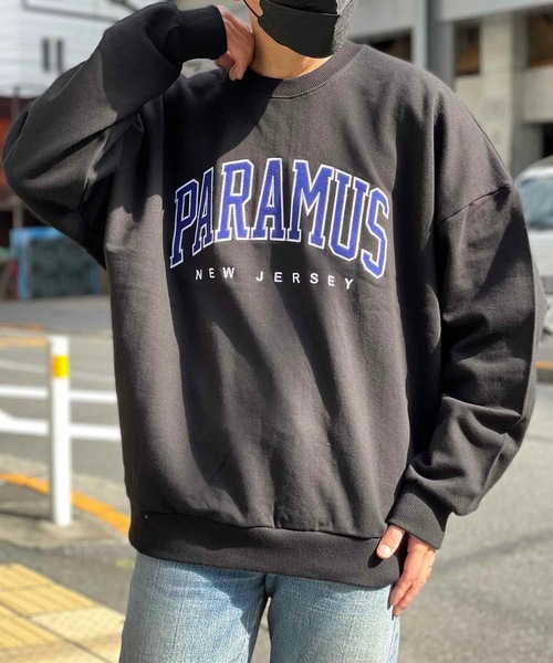 ONE DAY KMC (ワンデイケーエムシー)の「ZOMBIE PARAMUS KOREA COLLEGE LOGO CREW NECK SWEAT SHIRTS / パラマス カレッジロゴ クルーネック スウェットシャツ No.01(スウェット・メンズ・ホワイト/ブラック/パープル/グレー/ブルー/グリーン・FREE)」の3枚目の写真
