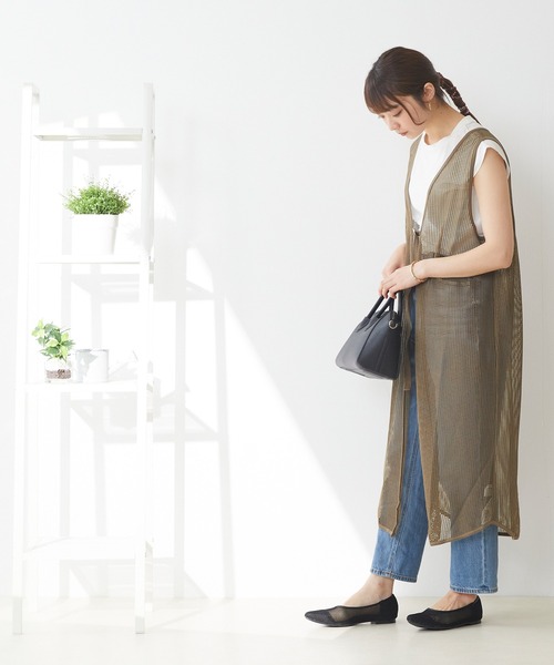 menue(メヌエ)の「ポインテッドトゥメッシュパンプス(パンプス・レディース・ブラック/アイボリー/ベージュ・21.5cm/25.0cm/25.5cm/24.5cm/23.0cm/23.5cm/26.0cm/22.0cm/22.5cm/24.0cm)」の16枚目の写真