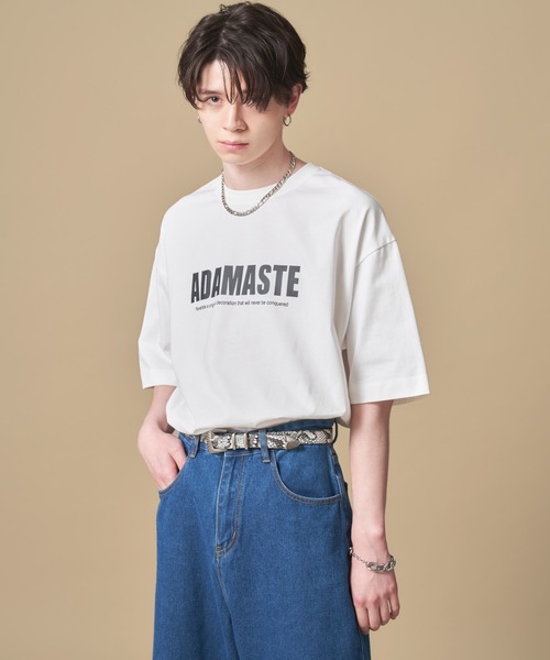 ADAMASTE（アダマスト）の「"ADAMASTE"オリジナルロゴTEE（Tシャツ/カットソー・メンズ・ホワイト/ブラック・SMALL/MEDIUM/LARGE）」の5枚目の写真