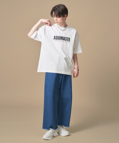 ADAMASTE（アダマスト）の「"ADAMASTE"オリジナルロゴTEE（Tシャツ/カットソー・メンズ・ホワイト/ブラック・SMALL/MEDIUM/LARGE）」の6枚目の写真