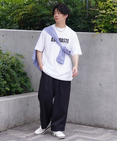 ADAMASTE（アダマスト）の「"ADAMASTE"オリジナルロゴTEE（Tシャツ/カットソー・メンズ・ホワイト/ブラック・SMALL/MEDIUM/LARGE）」の21枚目の写真