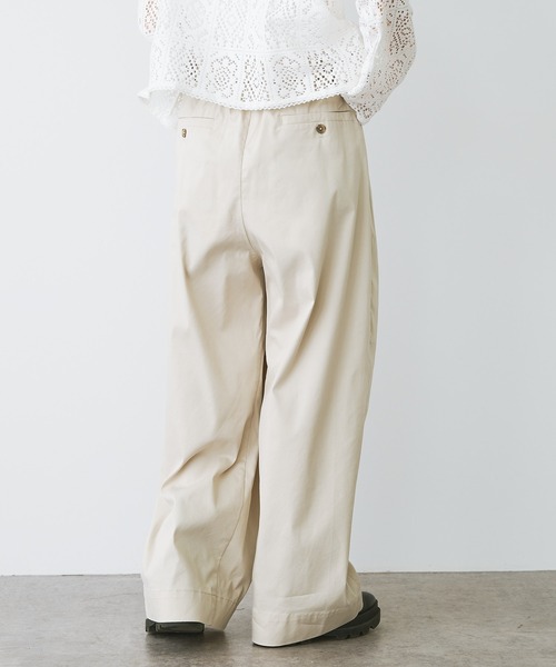 PUAL CE CIN（ピュアルセシン）の「ワンタック変形ワイドパンツ（その他パンツ・レディース・ブラック/ベージュ/ライトベージュ・FREE）」の7枚目の写真
