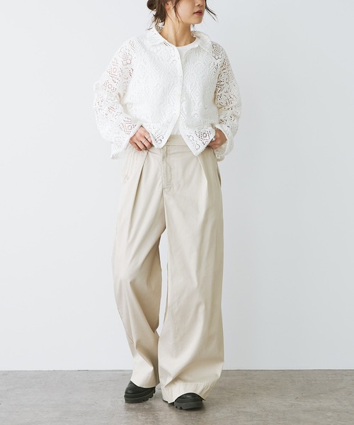 PUAL CE CIN（ピュアルセシン）の「ワンタック変形ワイドパンツ（その他パンツ・レディース・ブラック/ベージュ/ライトベージュ・FREE）」の8枚目の写真