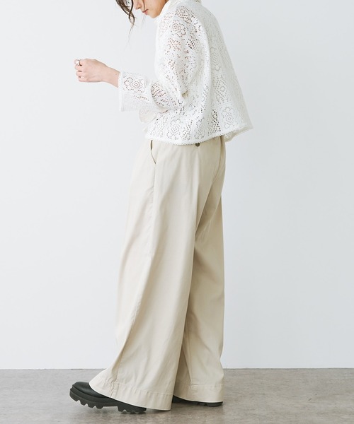 PUAL CE CIN（ピュアルセシン）の「ワンタック変形ワイドパンツ（その他パンツ・レディース・ブラック/ベージュ/ライトベージュ・FREE）」の10枚目の写真