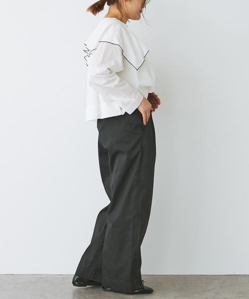 PUAL CE CIN（ピュアルセシン）の「ワンタック変形ワイドパンツ（その他パンツ・レディース・ブラック/ベージュ/ライトベージュ・FREE）」の18枚目の写真