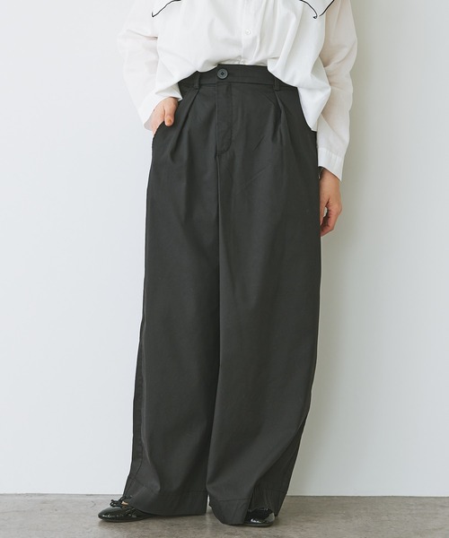 PUAL CE CIN（ピュアルセシン）の「ワンタック変形ワイドパンツ（その他パンツ・レディース・ブラック/ベージュ/ライトベージュ・FREE）」の15枚目の写真