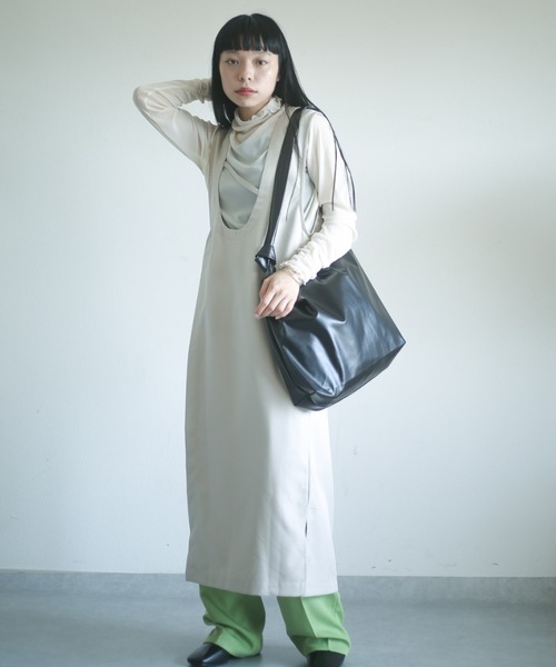 spoon store（スプーンストア）の「2wayアシメロングベスト（ベスト・レディース・ブラック/グレー・フリー）」の13枚目の写真