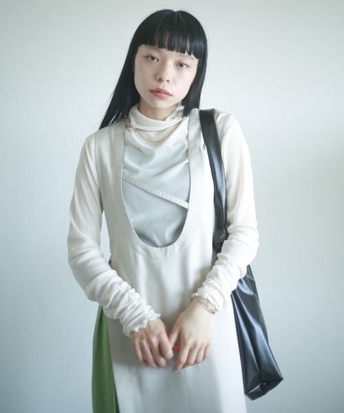 spoon store（スプーンストア）の「2wayアシメロングベスト（ベスト・レディース・ブラック/グレー・フリー）」の17枚目の写真