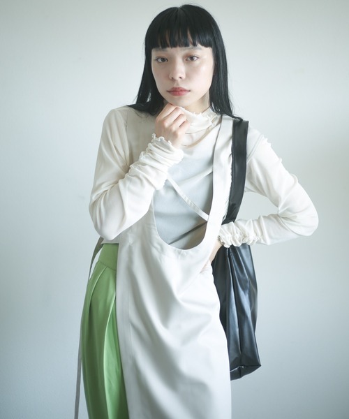 spoon store（スプーンストア）の「2wayアシメロングベスト（ベスト・レディース・ブラック/グレー・フリー）」の18枚目の写真