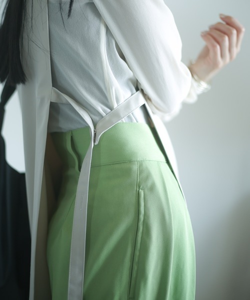 spoon store（スプーンストア）の「2wayアシメロングベスト（ベスト・レディース・ブラック/グレー・フリー）」の3枚目の写真