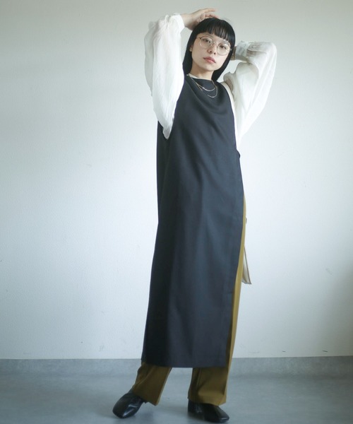 spoon store（スプーンストア）の「2wayアシメロングベスト（ベスト・レディース・ブラック/グレー・フリー）」の7枚目の写真