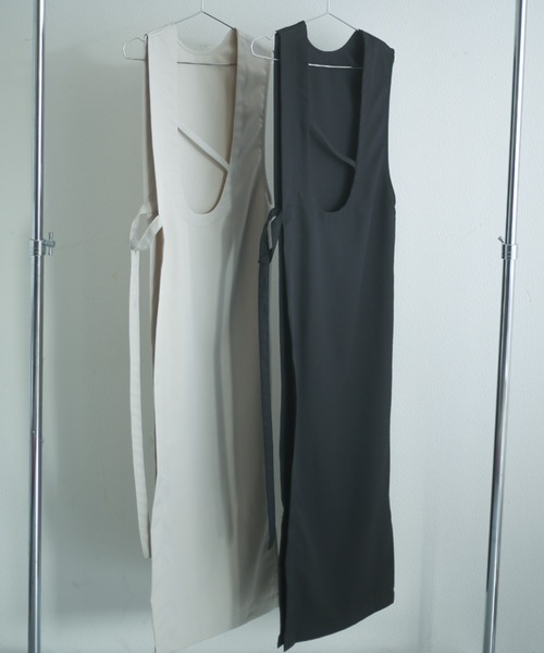 spoon store（スプーンストア）の「2wayアシメロングベスト（ベスト・レディース・ブラック/グレー・フリー）」の11枚目の写真