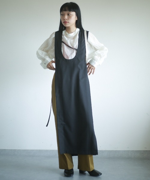 spoon store（スプーンストア）の「2wayアシメロングベスト（ベスト・レディース・ブラック/グレー・フリー）」の22枚目の写真