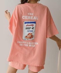 韓国ファッションCEREALT上下スウェットセットアップルームウェア