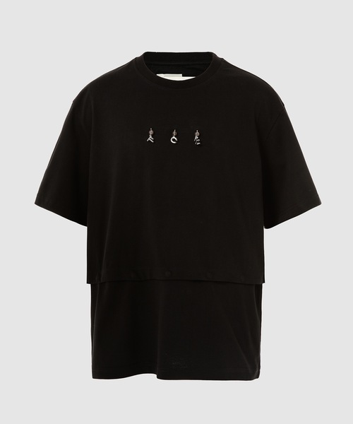 Feng Chen Wang(フェン・チェン・ワン)の「FCW'' LOGO T-SHIRT(Tシャツ/カットソー・メンズ・ブラック/ホワイト・S/L/M)」の2枚目の写真