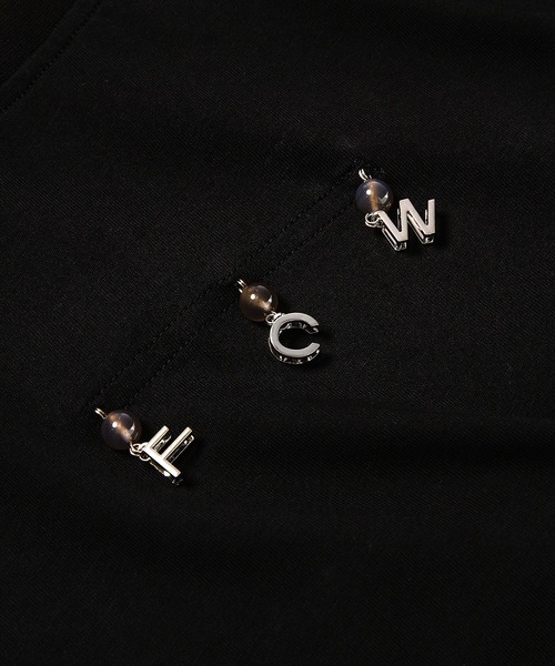 Feng Chen Wang(フェン・チェン・ワン)の「FCW'' LOGO T-SHIRT(Tシャツ/カットソー・メンズ・ブラック/ホワイト・S/L/M)」の4枚目の写真