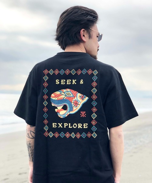 ROARK REVIVAL（ロアークリバイバル）の「【ROARK】“OFRENDA” TEE（Tシャツ/カットソー・メンズ・ブラック/スカイブルー・MEDIUM/LARGE/X-LARGE）」の4枚目の写真