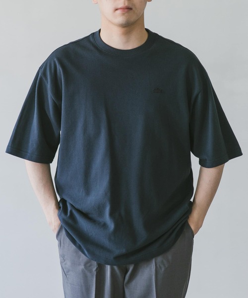 LACOSTE(ラコステ)の「『別注』LACOSTE moss stitch loose T-shirts(Tシャツ/カットソー・メンズ・パープル/ネイビー/グレー/カーキ・4/3/5)」の16枚目の写真