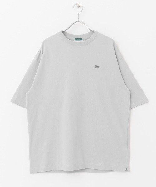 LACOSTE(ラコステ)の「『別注』LACOSTE moss stitch loose T-shirts(Tシャツ/カットソー・メンズ・パープル/ネイビー/グレー/カーキ・4/3/5)」の11枚目の写真