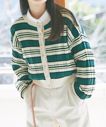 and R | マルチボーダーカーディガン(カーディガン/ボレロ)