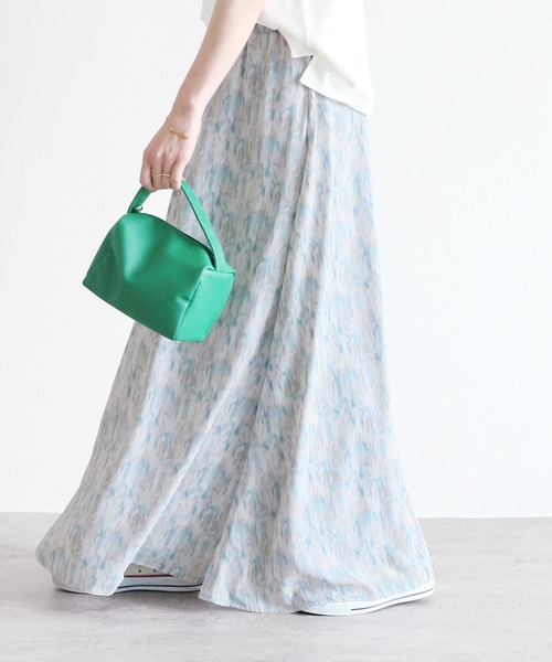 reca（レカ）の「ペイント柄ロングスカート（スカート・レディース・ライトピンク/ライトブルー・FREE）」の3枚目の写真