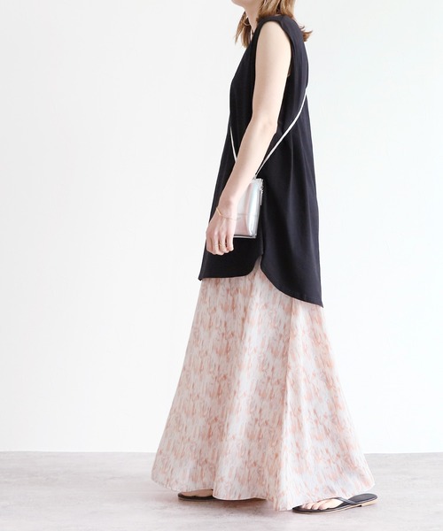 reca（レカ）の「ペイント柄ロングスカート（スカート・レディース・ライトピンク/ライトブルー・FREE）」の10枚目の写真