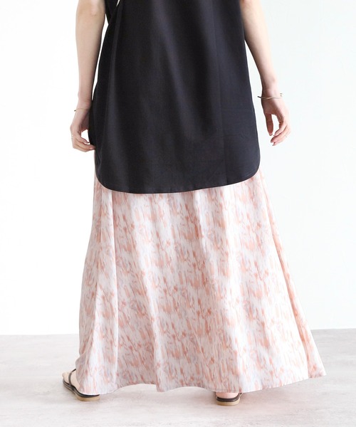 reca（レカ）の「ペイント柄ロングスカート（スカート・レディース・ライトピンク/ライトブルー・FREE）」の11枚目の写真