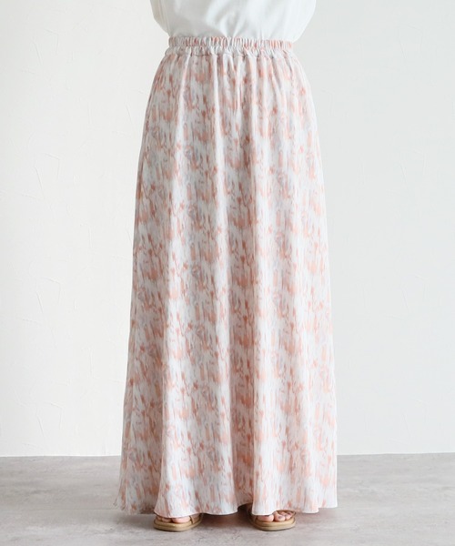 reca（レカ）の「ペイント柄ロングスカート（スカート・レディース・ライトピンク/ライトブルー・FREE）」の19枚目の写真
